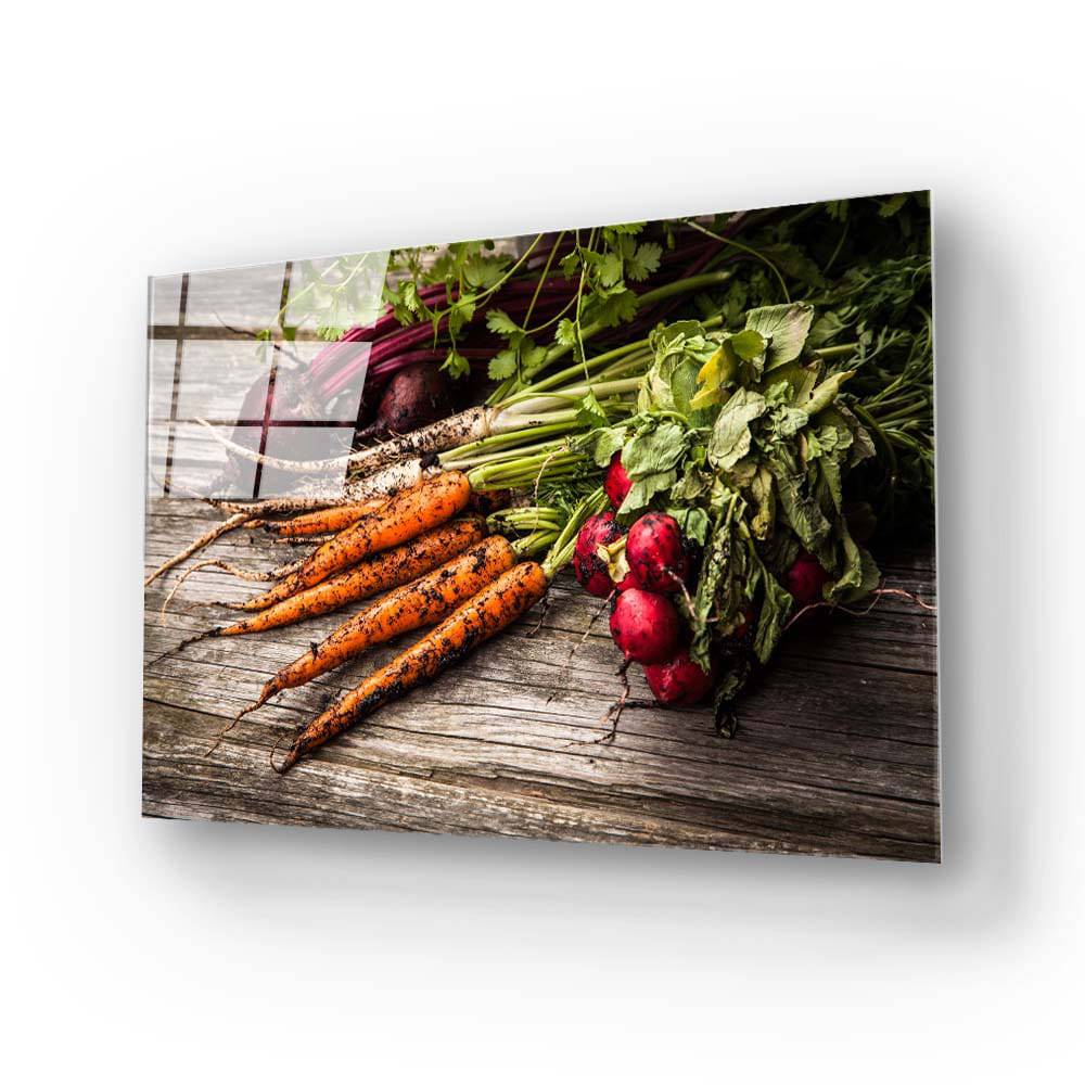 Fresh Vegetables Glass Wall Art - CreoGlass E-Shop