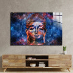 Head Lord Buddha Digital Glass Wall Art - CreoGlass E-Shop