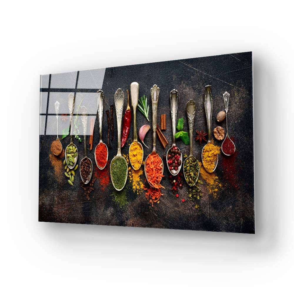 Herbs and Spices Glass Wall Art - CreoGlass E-Shop