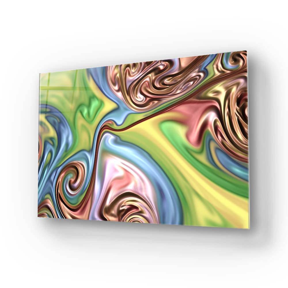 Holographic Oil Paint Glass Wall Art - CreoGlass E-Shop