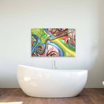 Holographic Oil Paint Glass Wall Art - CreoGlass E-Shop