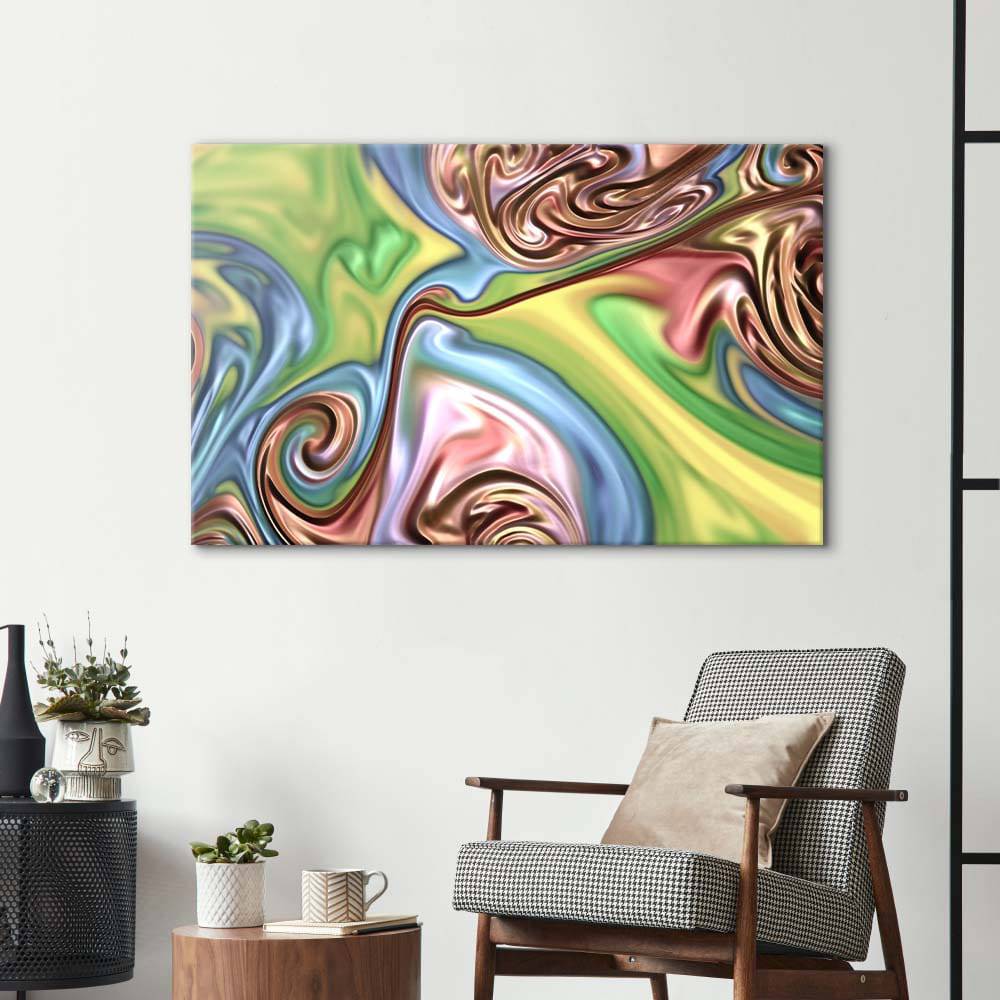 Holographic Oil Paint Glass Wall Art - CreoGlass E-Shop