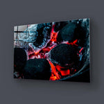 Hot Coals Glass Wall Art - CreoGlass E-Shop
