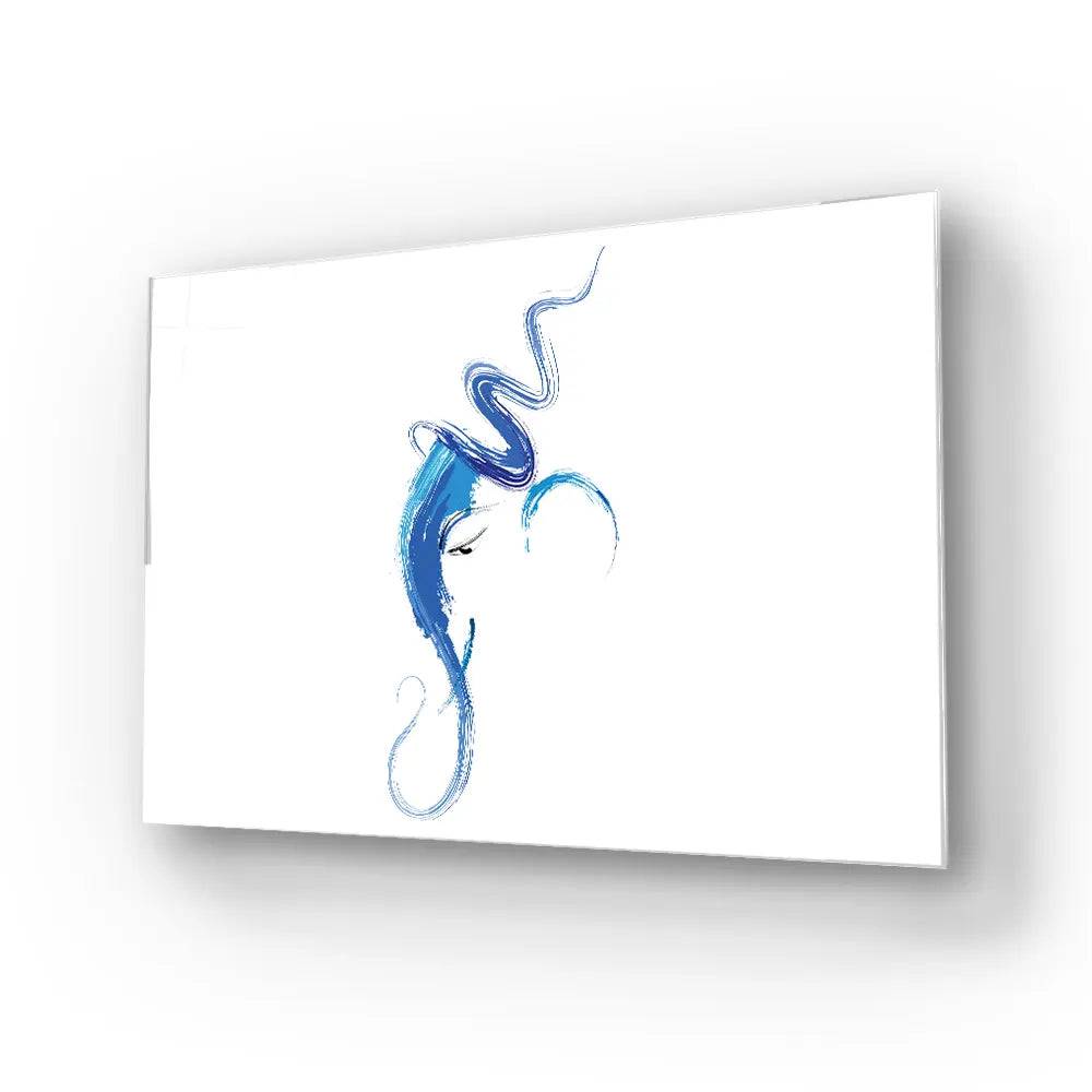 Illustration Hindu God Lord Ganesha Glass Wall Art - CreoGlass E-Shop