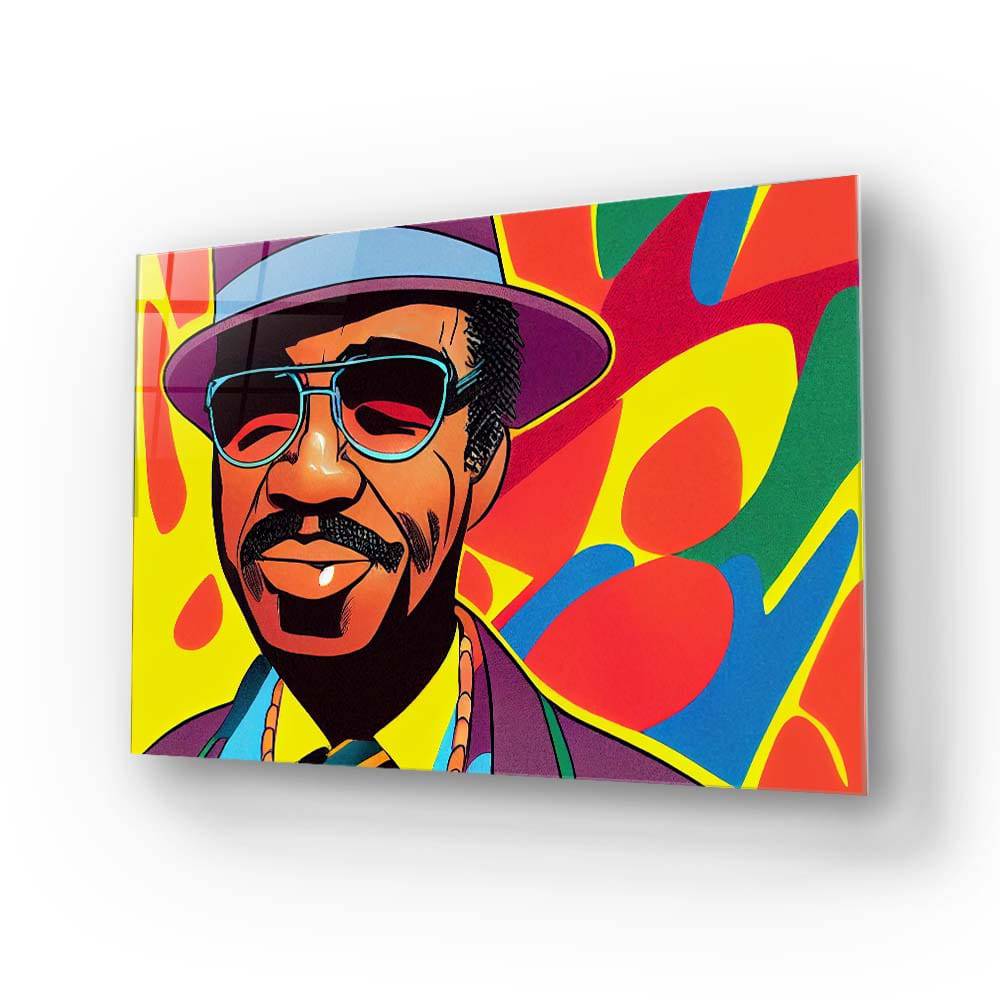 Jazz Man Glass Wall Art - CreoGlass E-Shop