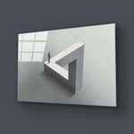 Lonely Optical Illusion Glass Wall Art - CreoGlass E-Shop