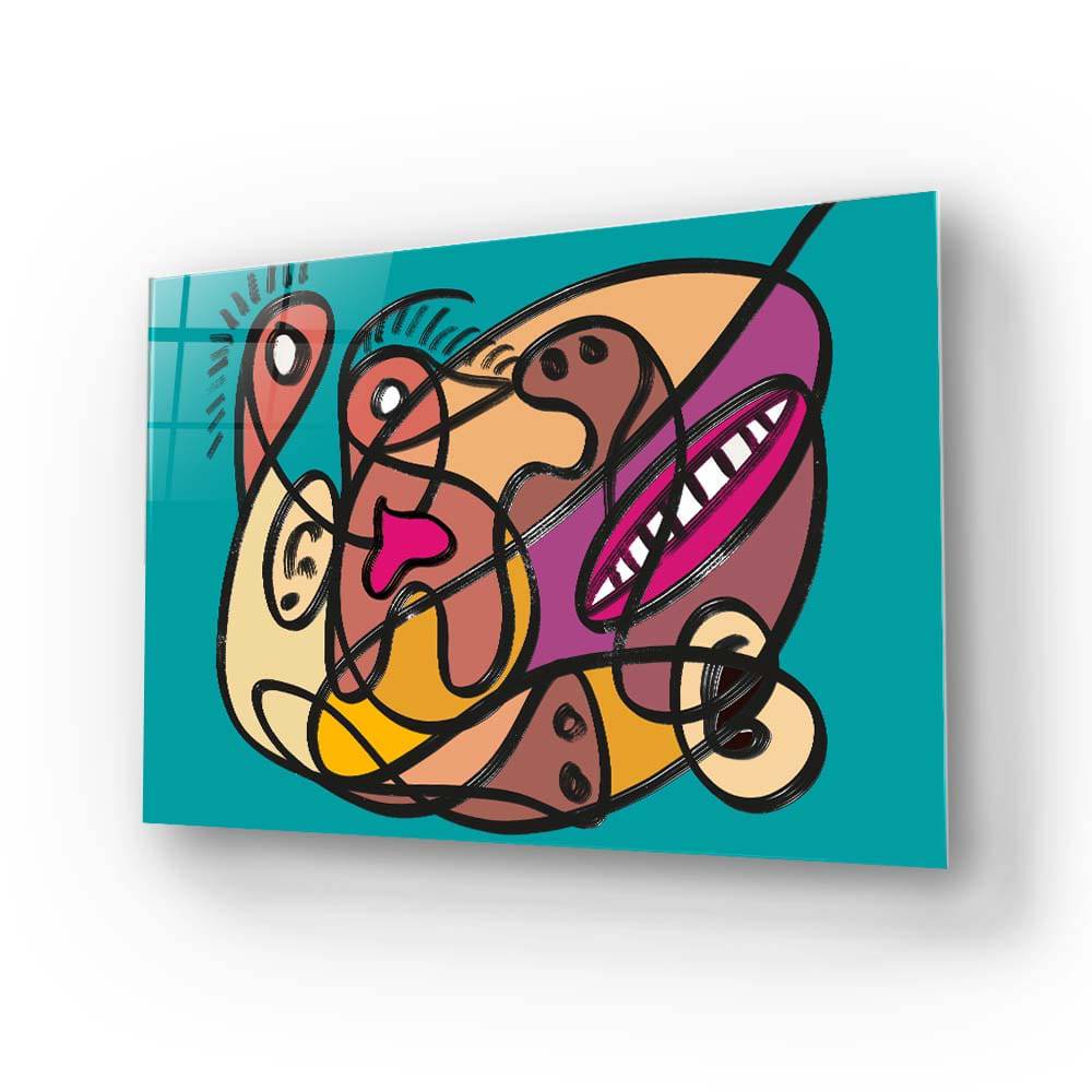 Love Under Lockdown Glass Wall Art - CreoGlass E-Shop