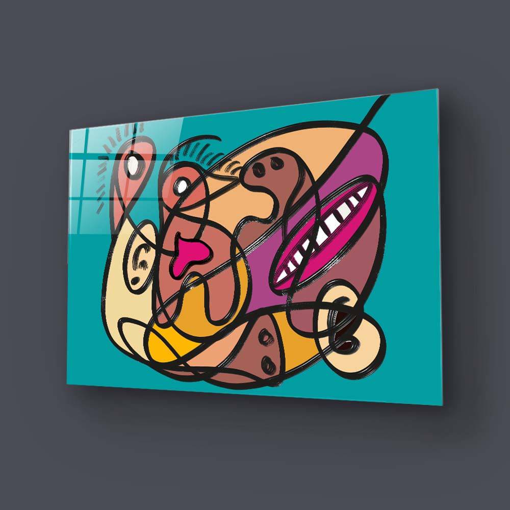 Love Under Lockdown Glass Wall Art - CreoGlass E-Shop