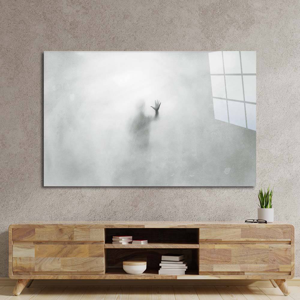 Man in the Mist Glass Wall Art - CreoGlass E-Shop