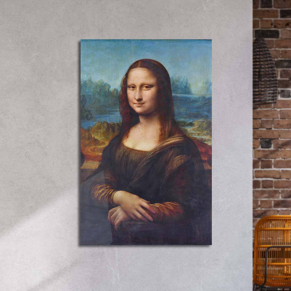 Mona Lisa, Leonardo da Vinci Glass Wall Art - CreoGlass E-Shop