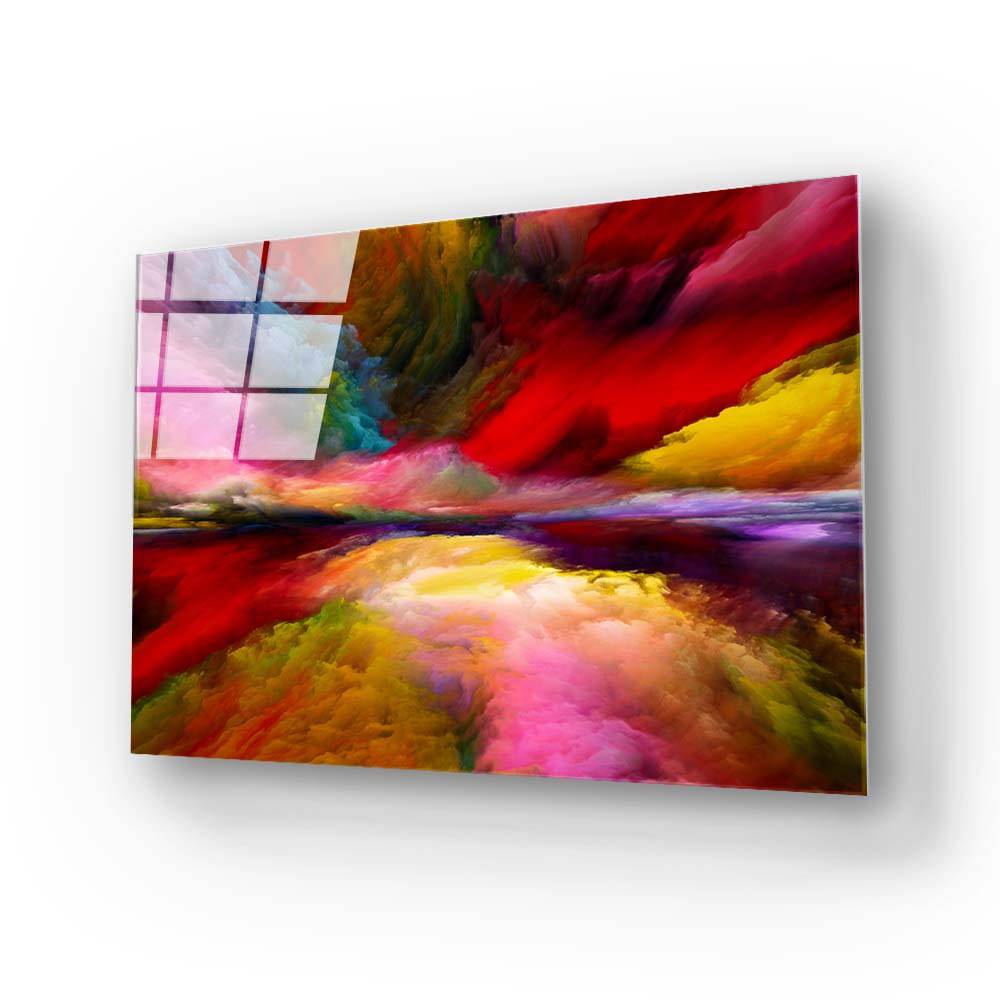 Multi-Coloured Clouds 2 Glass Wall Art - CreoGlass E-Shop