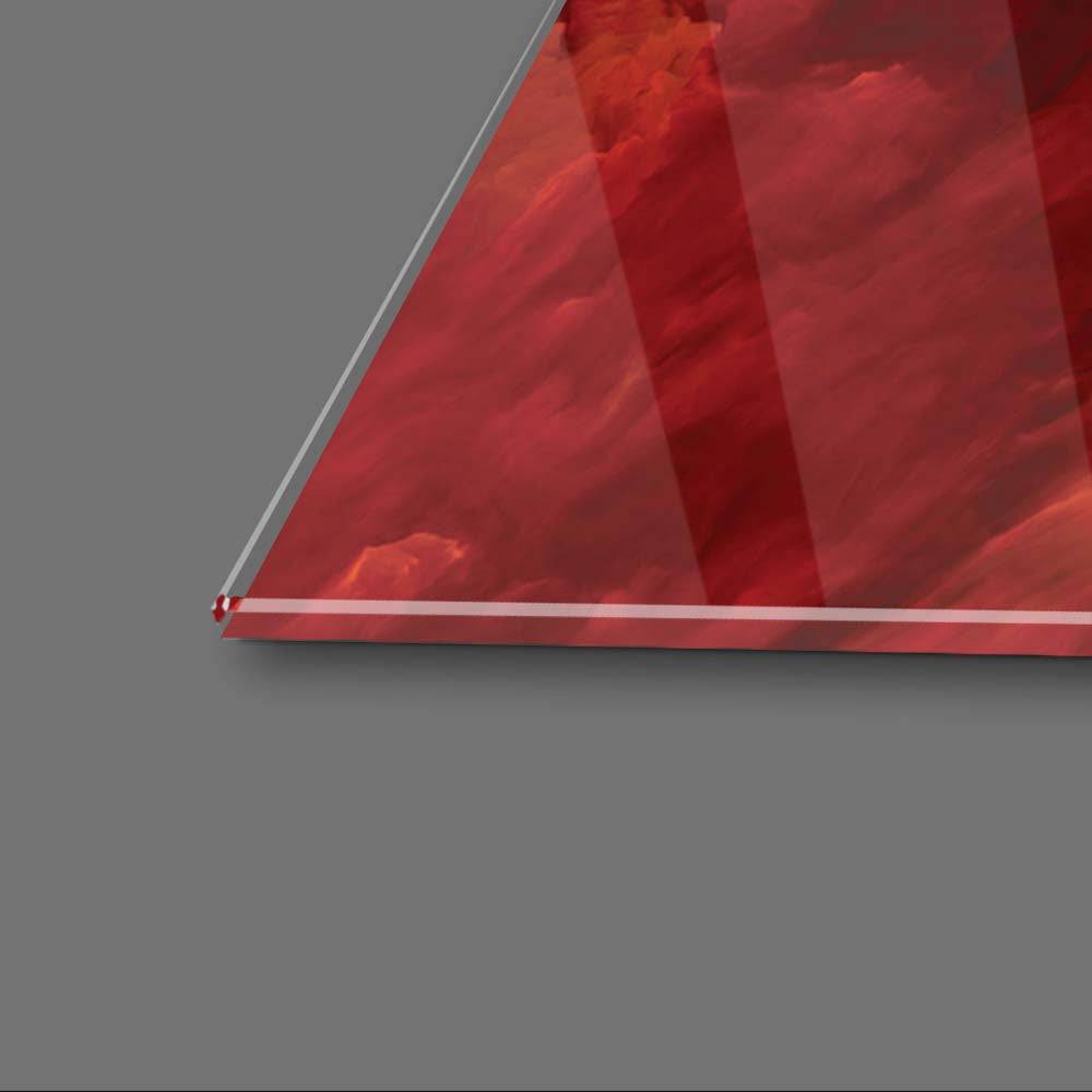 Multi-Coloured Clouds Glass Wall Art - CreoGlass E-Shop