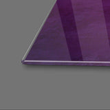 Neon Triangle with Floating Bubbles Glass Wall Art - CreoGlass E-Shop