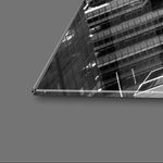 New York City, Manhattan in Black and White Glass Wall Art - CreoGlass E-Shop