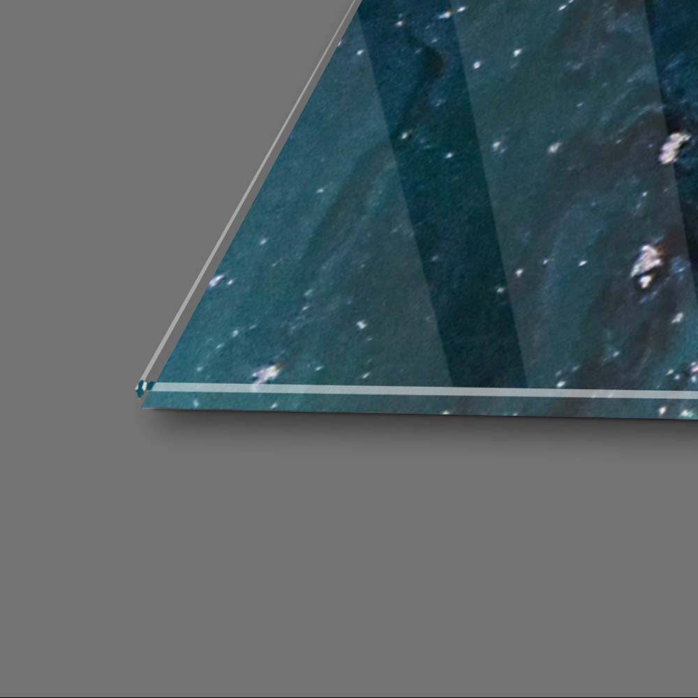 Ocean Seascape with Seafoam Glass Wall Art - CreoGlass E-Shop