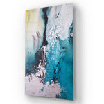 Ocean Seascape with Yellow Accents Glass Wall Art - CreoGlass E-Shop