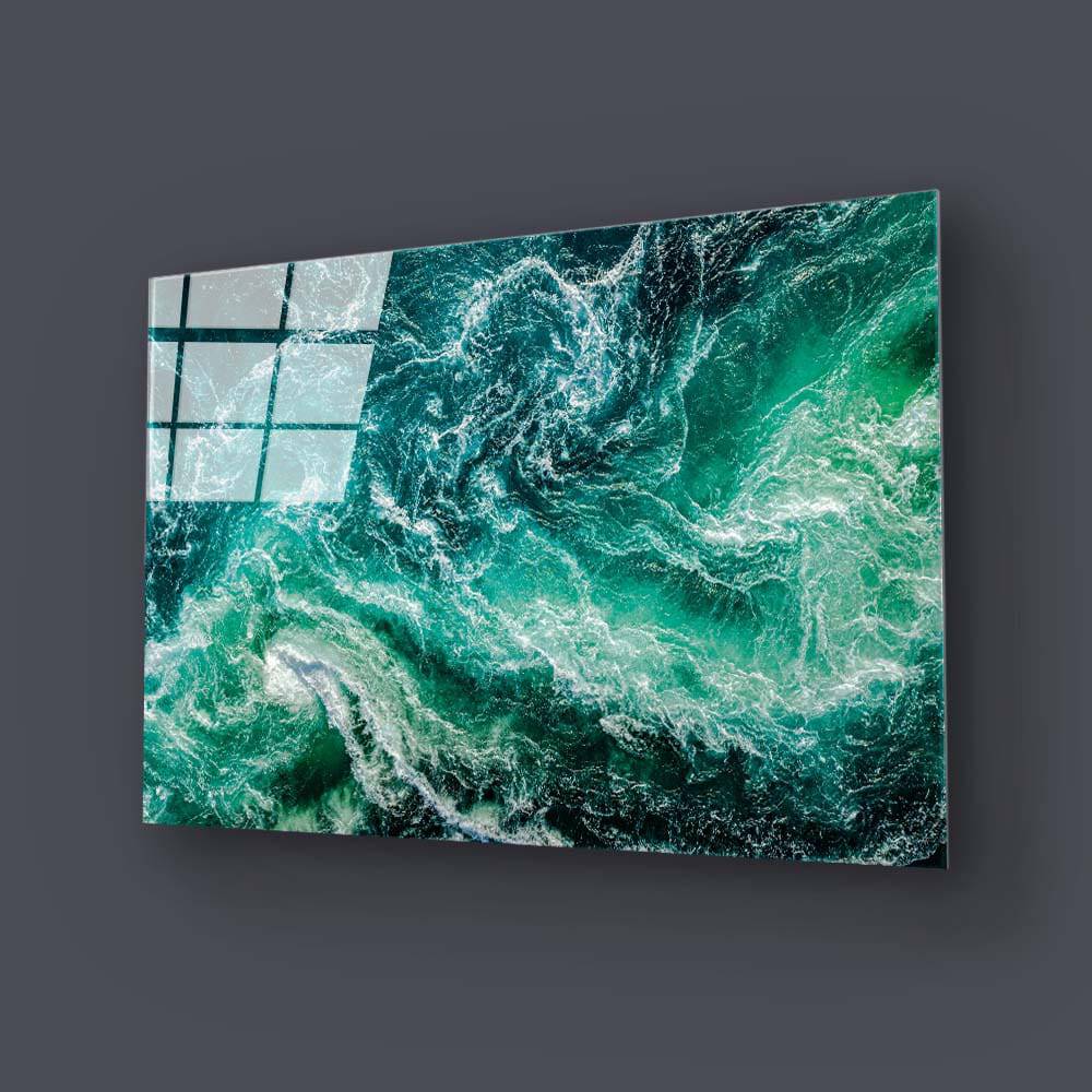 Ocean Wave Glass Wall Art - CreoGlass E-Shop