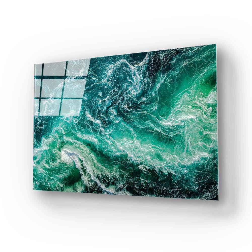 Ocean Wave Glass Wall Art - CreoGlass E-Shop