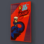 One Ice Cold Beer, Please Glass Wall Art - CreoGlass E-Shop