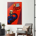 One Ice Cold Beer, Please Glass Wall Art - CreoGlass E-Shop
