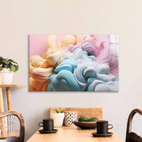 Pastel 3D Cloud Glass Wall Art - CreoGlass E-Shop