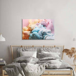 Pastel 3D Cloud Glass Wall Art - CreoGlass E-Shop
