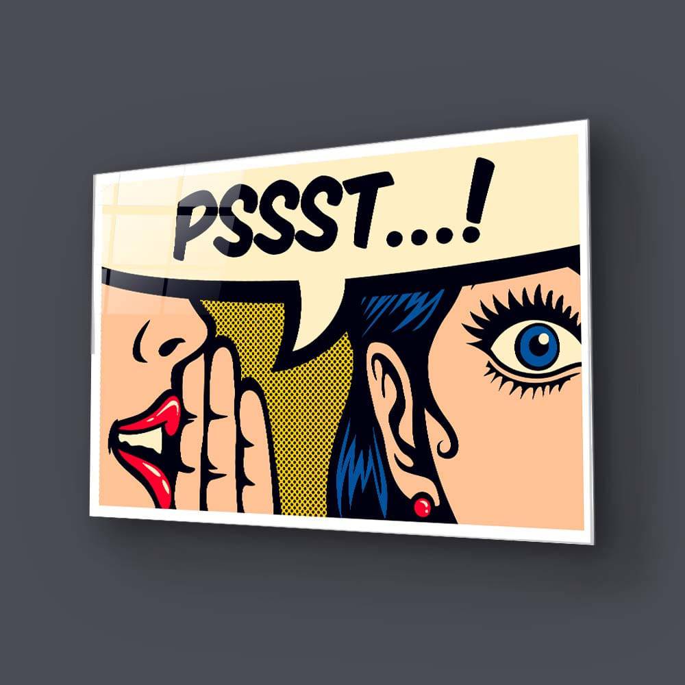 Pssst! Glass Wall Art - CreoGlass E-Shop