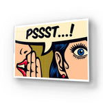Pssst! Glass Wall Art - CreoGlass E-Shop
