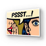 Pssst! Glass Wall Art - CreoGlass E-Shop