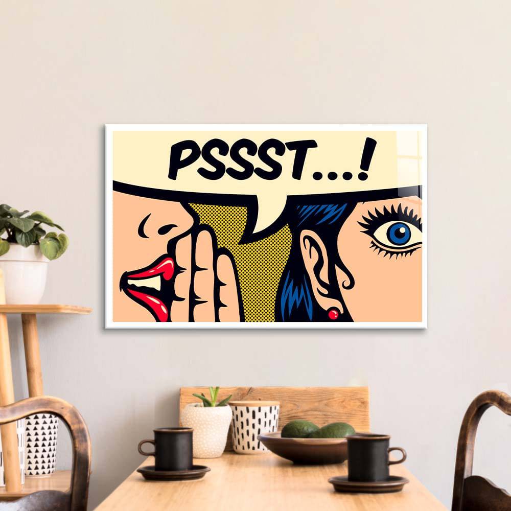 Pssst! Glass Wall Art - CreoGlass E-Shop