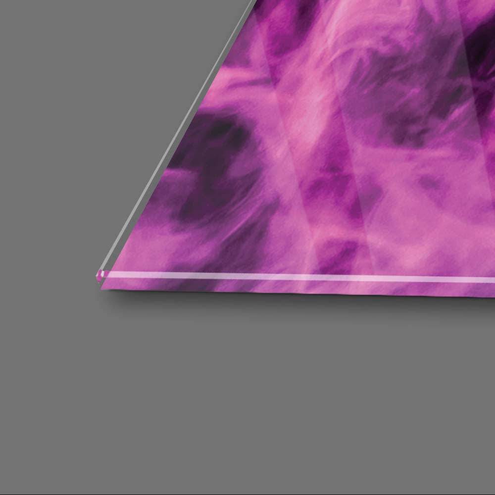 Purple and Blue Smoke Glass Wall Art - CreoGlass E-Shop