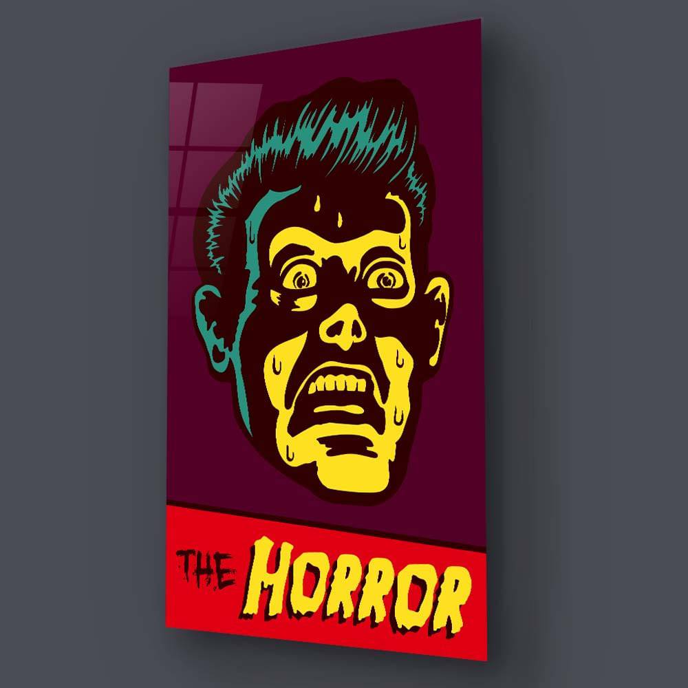 Retro Horror Glass Wall Art - CreoGlass E-Shop