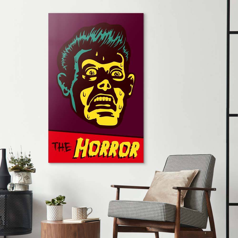 Retro Horror Glass Wall Art - CreoGlass E-Shop