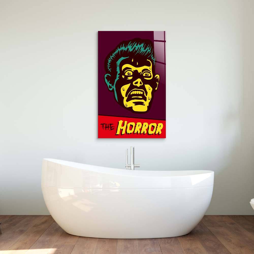 Retro Horror Glass Wall Art - CreoGlass E-Shop
