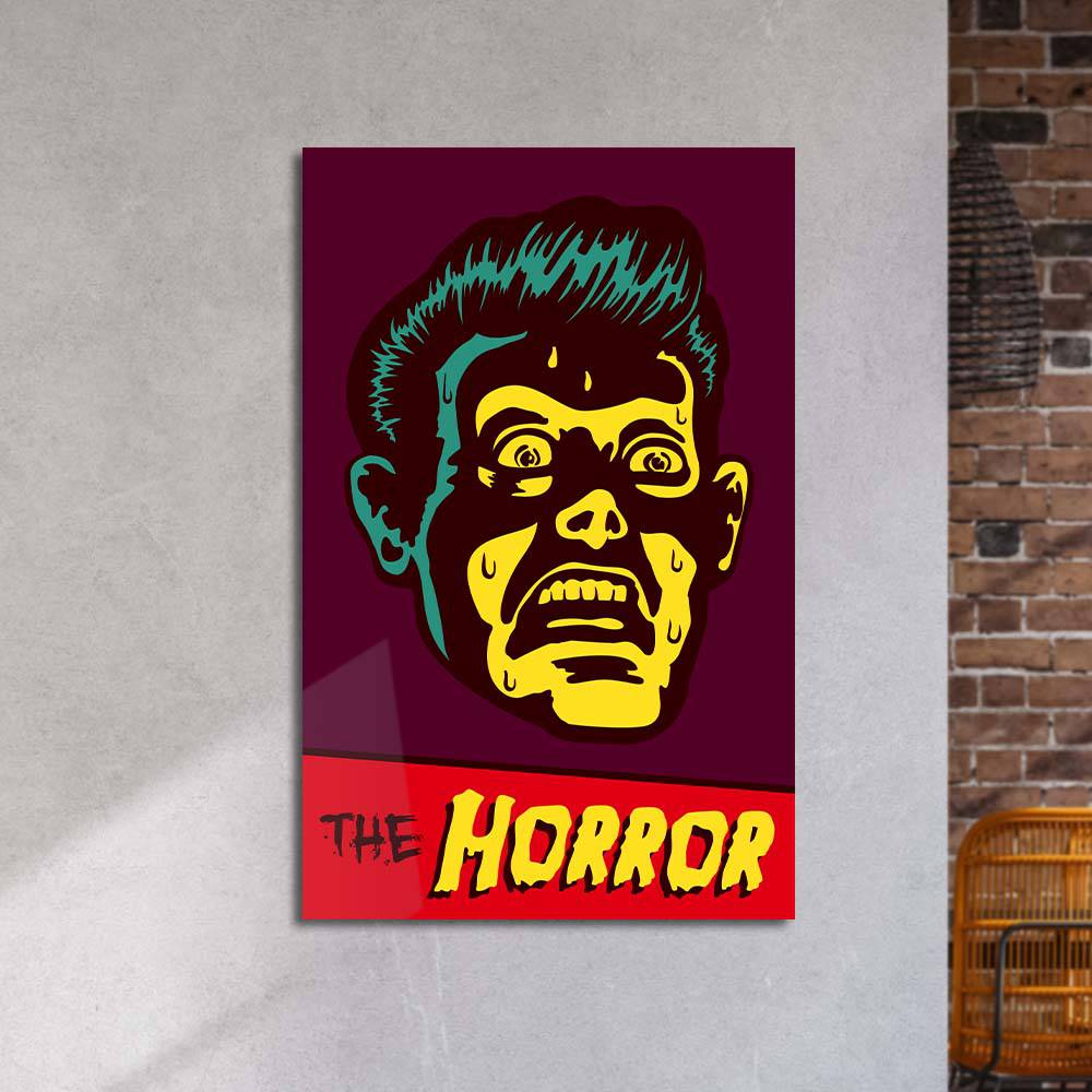 Retro Horror Glass Wall Art - CreoGlass E-Shop
