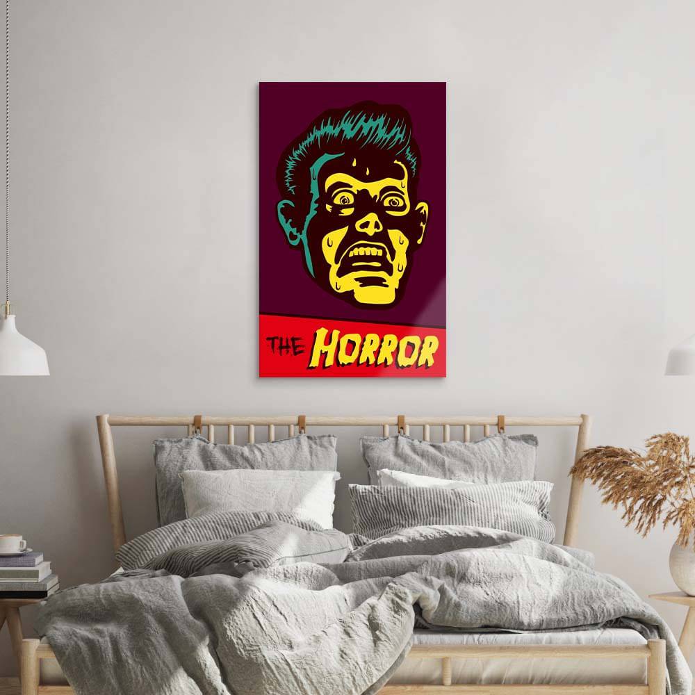 Retro Horror Glass Wall Art - CreoGlass E-Shop