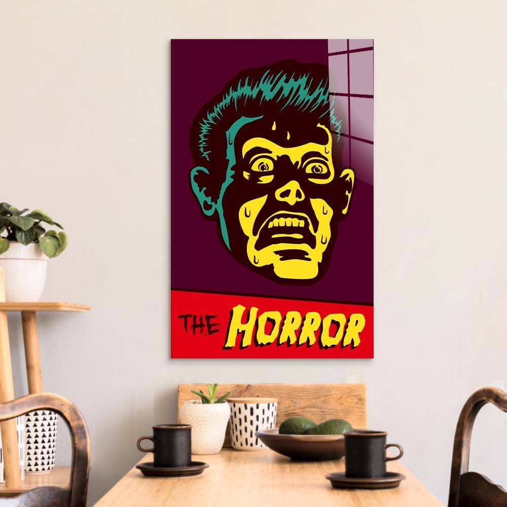 Retro Horror Glass Wall Art - CreoGlass E-Shop