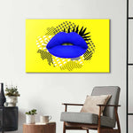 Retro Lips Glass Wall Art - CreoGlass E-Shop