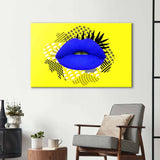 Retro Lips Glass Wall Art - CreoGlass E-Shop