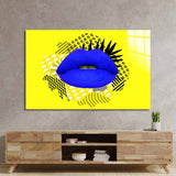 Retro Lips Glass Wall Art - CreoGlass E-Shop