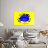 Retro Lips Glass Wall Art - CreoGlass E-Shop