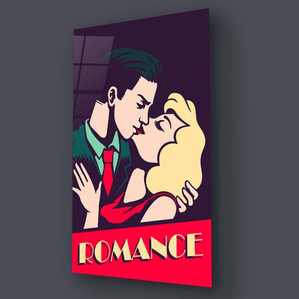 Retro Romance Glass Wall Art - CreoGlass E-Shop