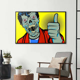 Retro Zombie Glass Wall Art - CreoGlass E-Shop