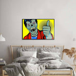 Retro Zombie Glass Wall Art - CreoGlass E-Shop