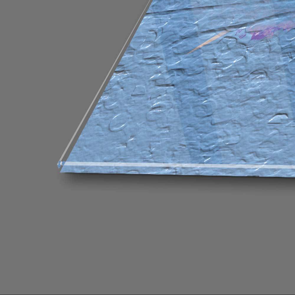 Sailing Boats Textured Painting Glass Wall Art - CreoGlass E-Shop