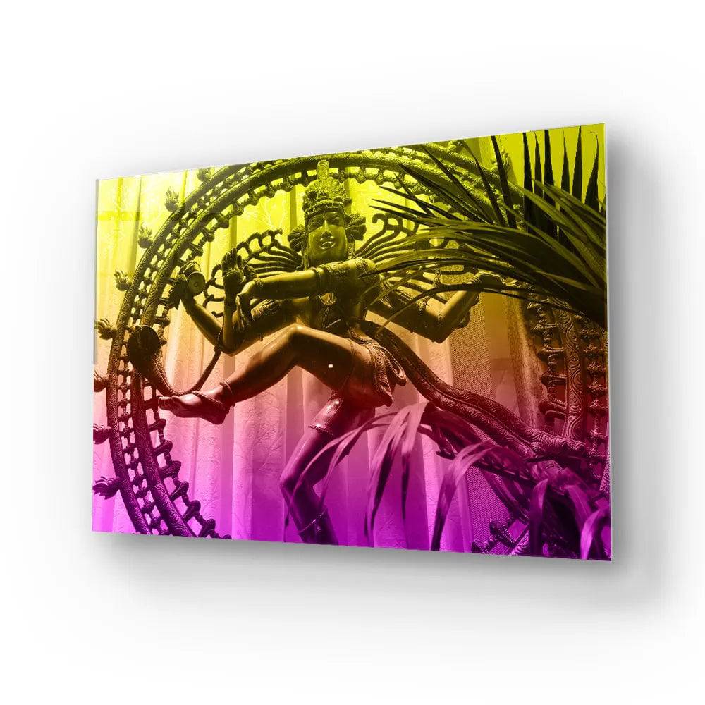 Shiva Nataraj Glass Wall Art - CreoGlass E-Shop