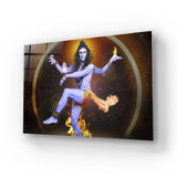 Shiva Nataraja Hindu God Lord Siva Glass Wall Art - CreoGlass E-Shop
