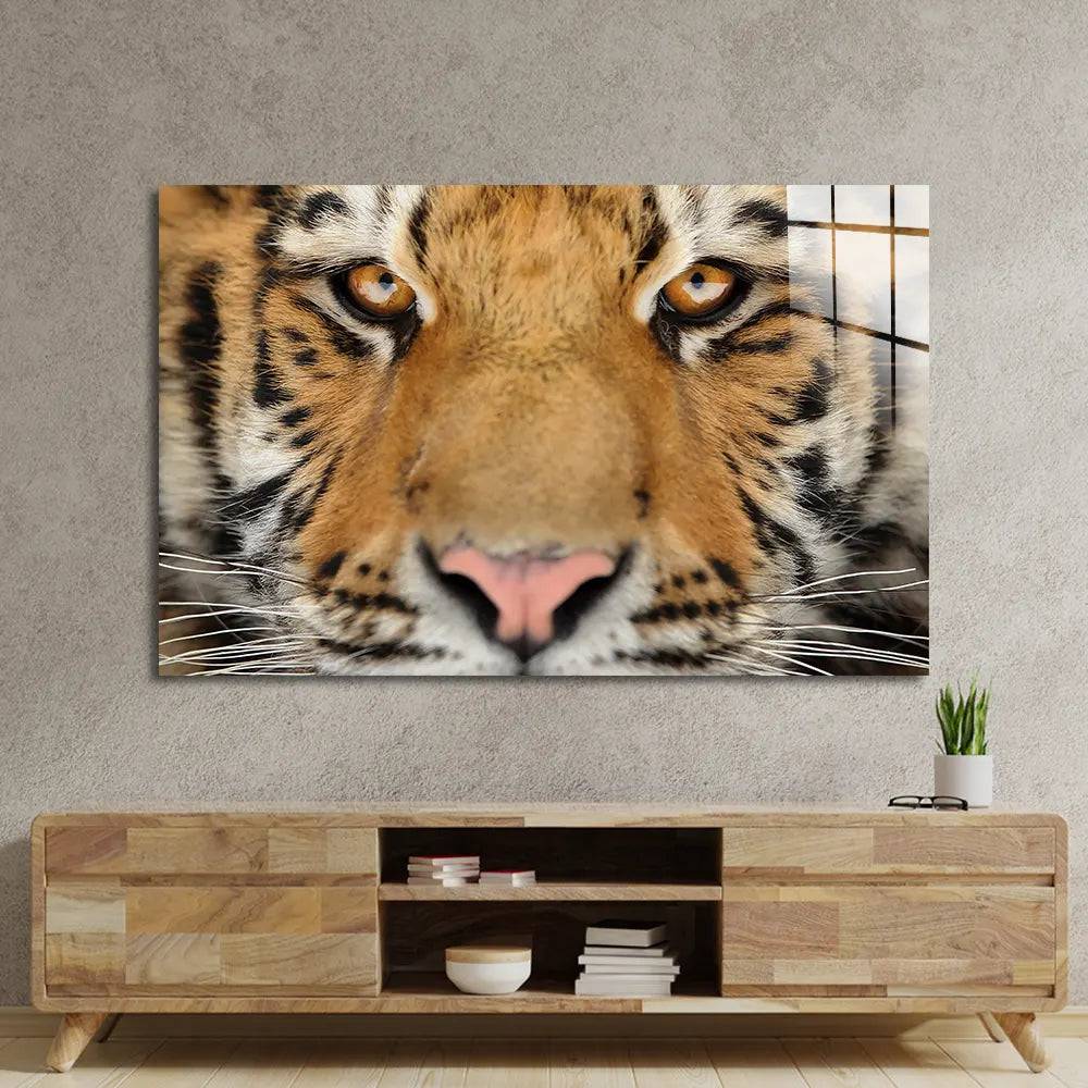 Siberian Tiger Glass Wall Art - CreoGlass E-Shop