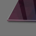 Snow Wolf Purple and Blue Glass Wall Art - CreoGlass E-Shop