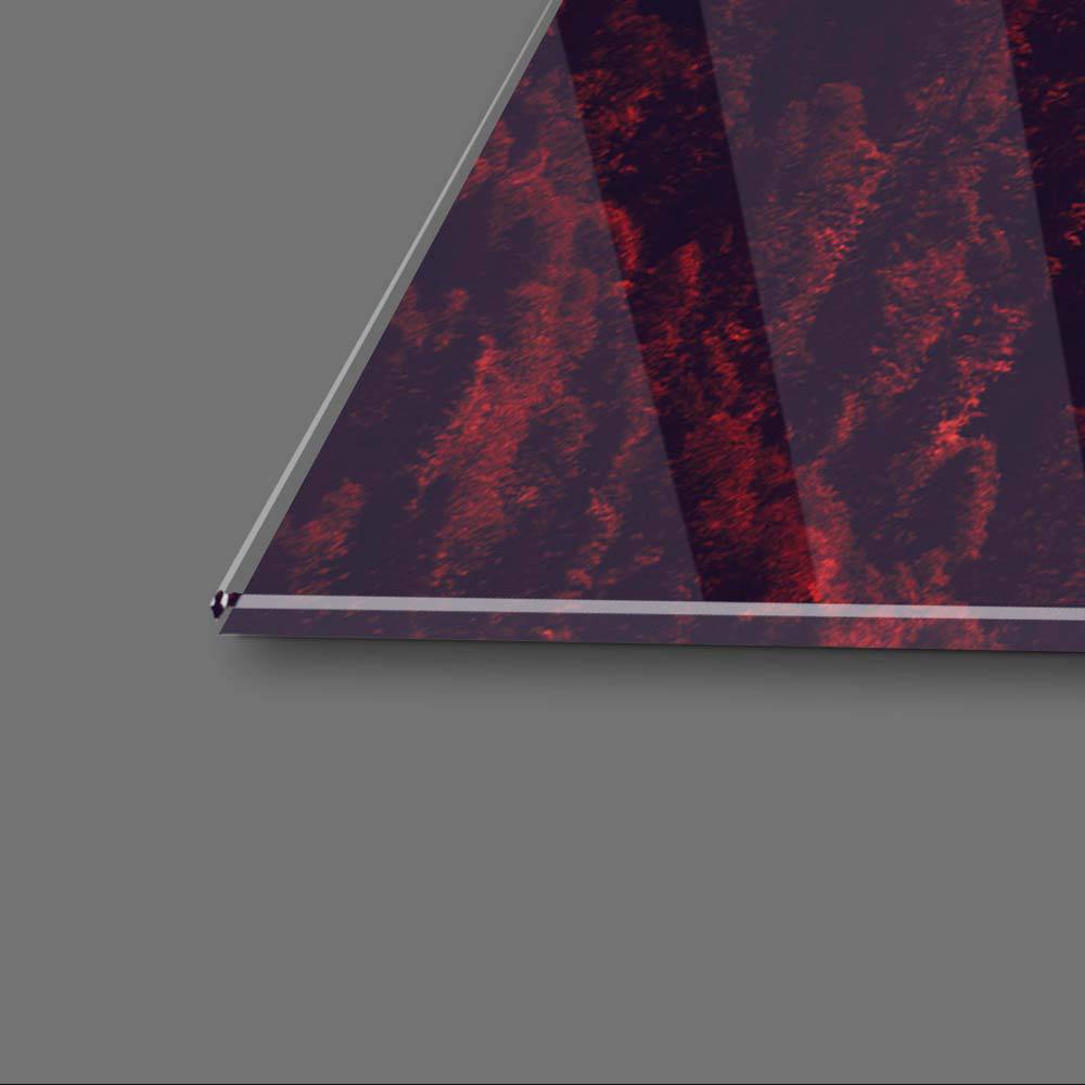 Sunset Mountain Forest Glass Wall Art - CreoGlass E-Shop